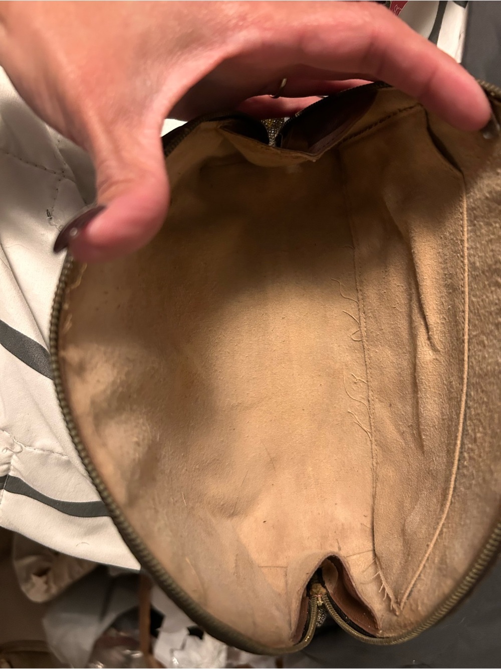 Louis Vuitton Monogram Dome Pouch in Brown and Tan - Picture 6 of 6